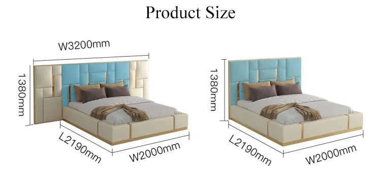 Modern   Master Bedroom Sets Italian King Bedroom Set Furniture High Glossy Luxury Bedroom Furniture Set