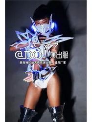 New Sexy Women Bar Nightclub Technology Luminescent LED GOGO Performance Clothing