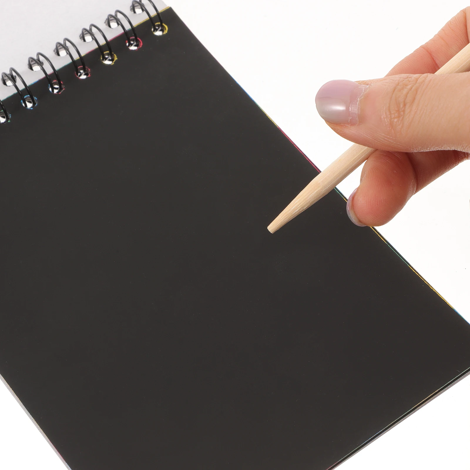 

6 set Scratch Picture Book Notepads Small Size Random Colors 6 Sets Kids DIY Drawing Toys Safe Paper Artistic Thoughts