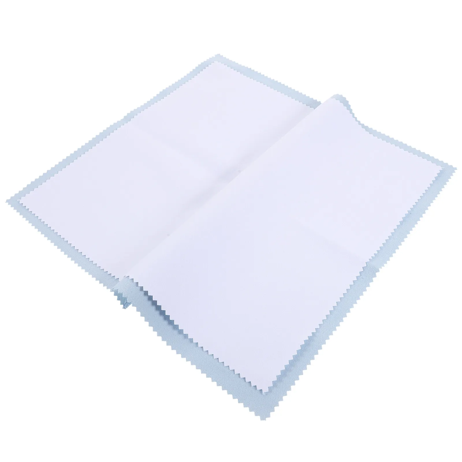 Double-Layer Jewelry Polishing Cloth Silver Cleaner Cloth for Stain Removal Brass Jewelry Coins Furniture Cleaning
