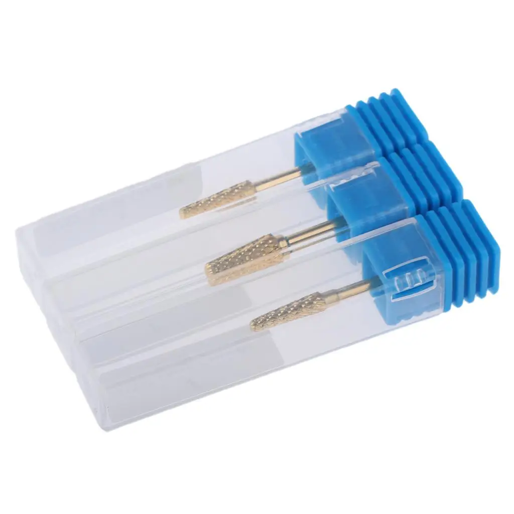 Small Barrel Head Nail Bits Durable Alloy Grinding Nail Drill Bit Set for Machine for Nails