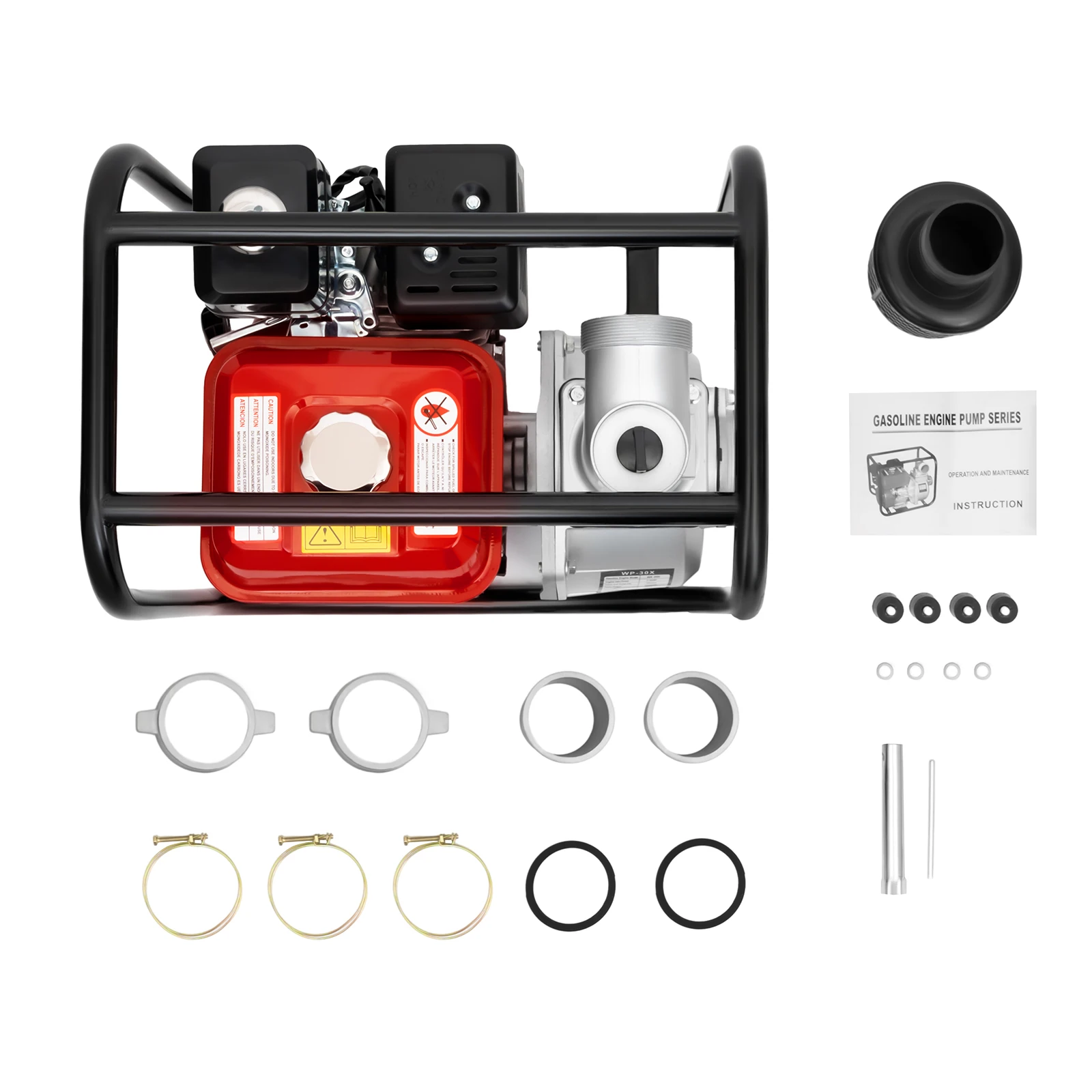 196cc Gasoline Water Pump, 7.5hp Farm Irrigation Pump, WP-30X Agricultural Water Pump view 3