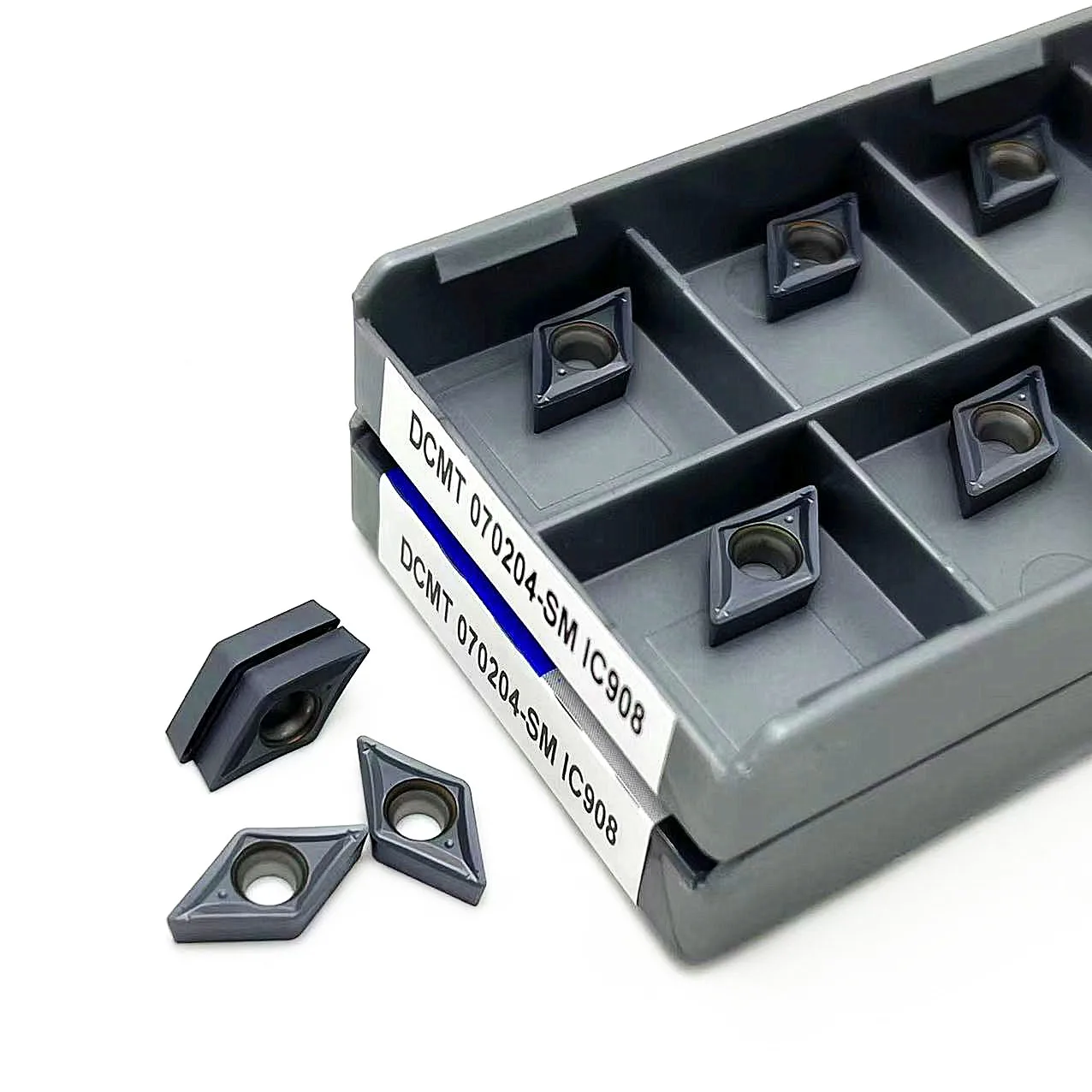 10PCS DCMT070204 SM IC907 DCMT070204 SM IC908 Internal Turning Tool Carbide Insert Cutting tool CNC lathe tool turning insert
