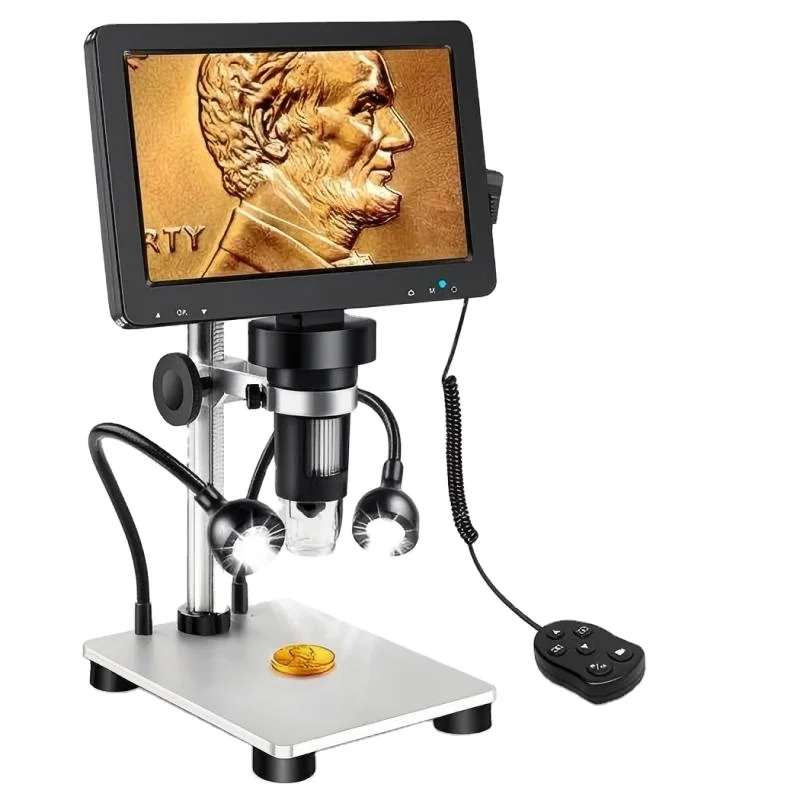 7 Inch 1600X Digital Microscope Mini Handheld LED Light Inspection Microscope for Mobile Phone Repair without 32GB