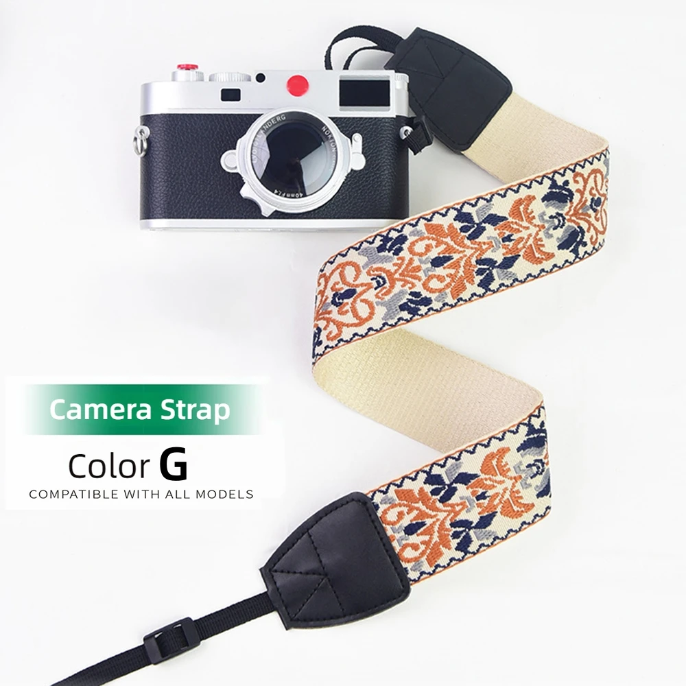Correas universales para el cuello de la cámara Vintage de 5cm, eslinga para el hombro para Canon, Nikon, Sony, DSC-H300, Fuji, Olympus, LUMIX, S1IIE, accesorios SLR
