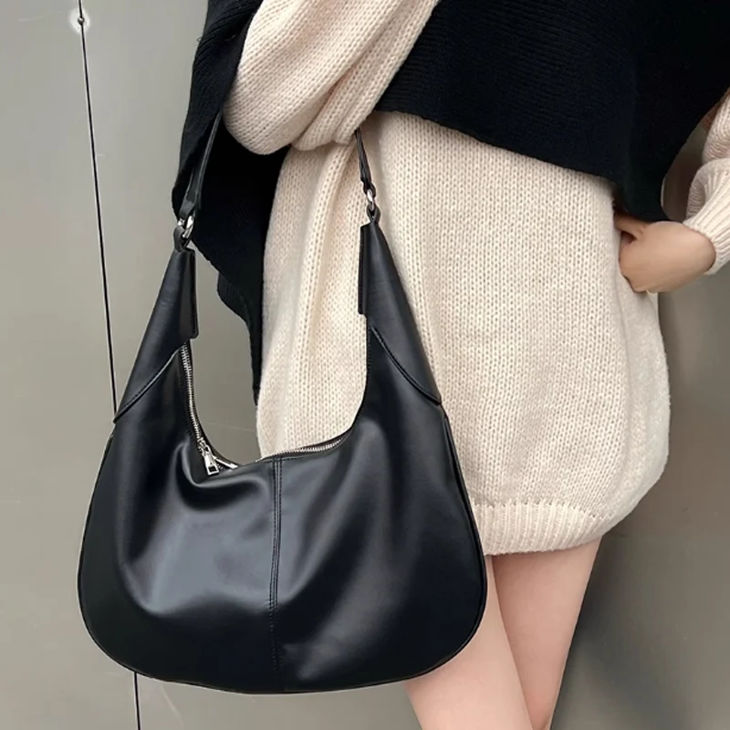 

Fashion Women's Bag 2025 New Popular Large Capacity High-Quality Underarm Bag Half Month Shoulder Bag Crossbody Bag
