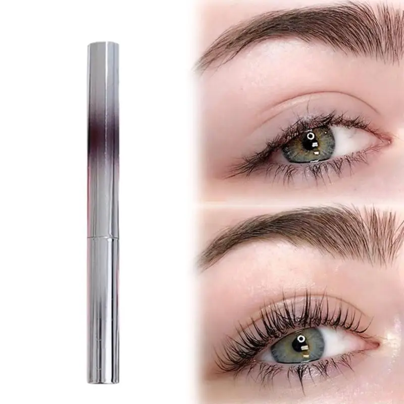 Mascara Iron Wand R3MF, Mascara kim loại không chổi than mới Mascara kim loại màu đen có thể giặt được, lông mi uốn cong lâu