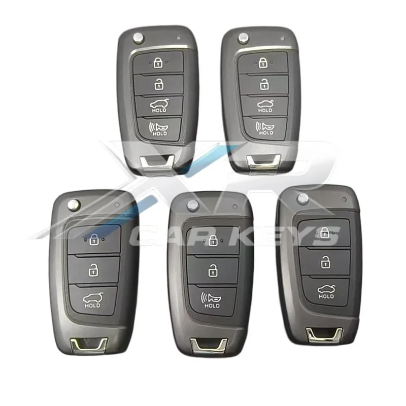 Coque de remplacement pour clé télécommande à clapet, pour Hyundai Accent Kona Tucson Elantra Accent Solaris Veloster Verna Santa Fe 2017+