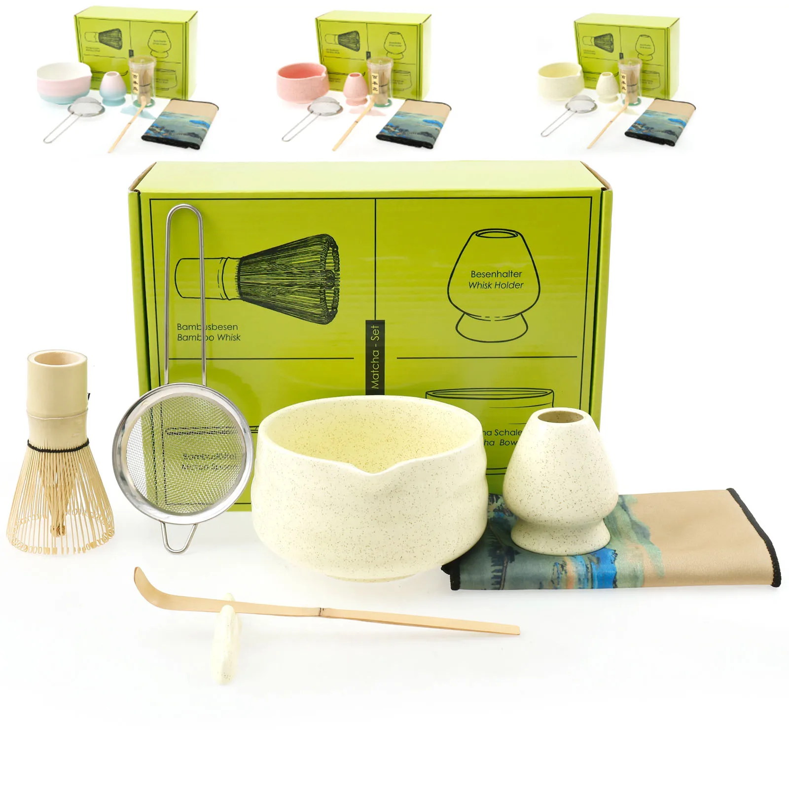 

Japanese Matcha Set Handmade Home Matcha Bowl Bamboo Whisk Teaspoon Tea Set Tea Making Tool Accessories Ceremony Tea Lovers Gift