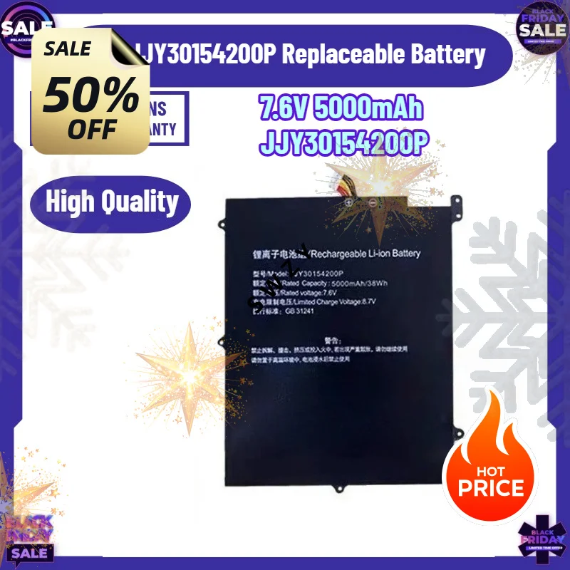 SWZY High-capacity 7.6V 5000mAh Laptop Battery for JJY30154200P Replaceable Battery est Reliable NEW