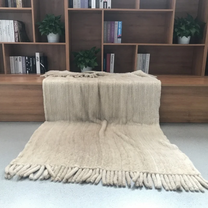 Luxury Modern Living Room Decor Soft Thick Warm Knitted Mink Throw Fur Blanket sherpa fur blanket