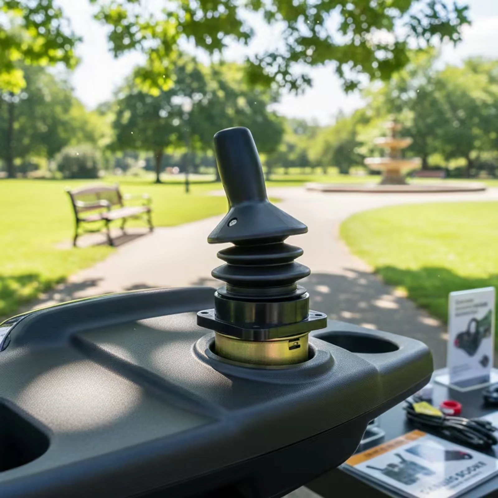 Joystick with Rubber Boot Flexible Scooter Joystick Controller Upright Compact