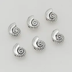 30pcs/lot Cute Conch Shape Alloy Loose Beads Handmade Women Jewelry Decoration Charm Metal Beads Spacers DIY Jewery Findings