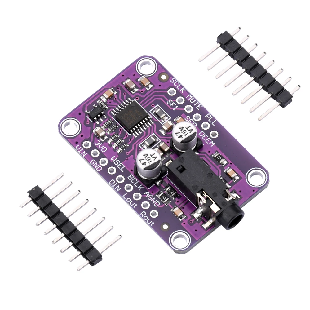 Modulo DAC 1334 UDA1334A DAC Audio Stereo Decoder Module I2S 16/20/24 bit sinistra scheda di decodifica dati comprovata per Arduino 3.3V-5V
