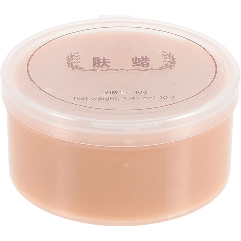 

FOMIYES 40g Special Effect Scar Wax Makeup Skin Modeling Wound Halloween Costume Safe Skin-Friendly Sturdy Plastic Box