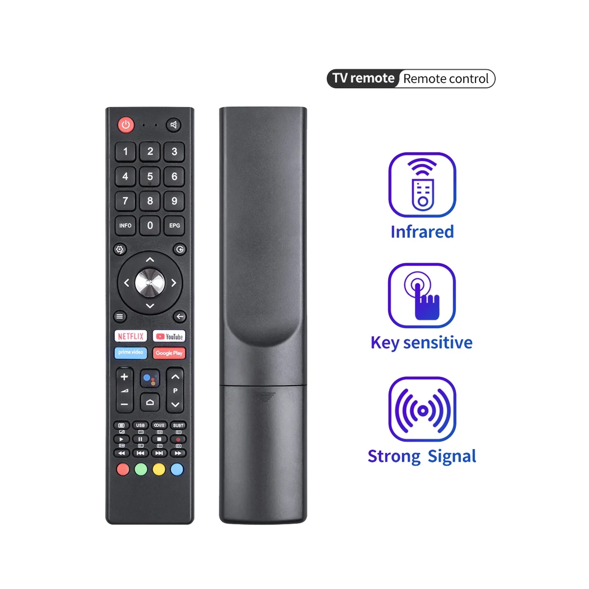 TV Remote Control for CHIQ KOGAN ALBADEEL TV Aiwa Remote Control GCBLTV02ADBBT Without Voice