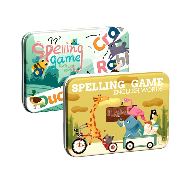 Giochi di ortografia per bambini Gioco di puzzle con alfabeto Set di giocattoli Sviluppo di vocabolario e abilità di ortografia Giocattoli per bambini piccoli