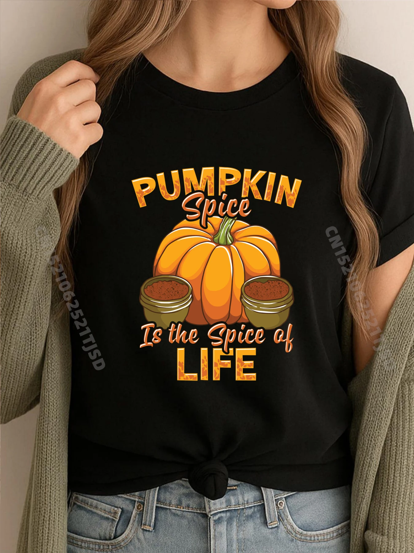

Pumpkin Spice Is The Spice Of Life Fall Autumn Halloween Vintage T Shirts ClassicGraphic T Shirts Creative