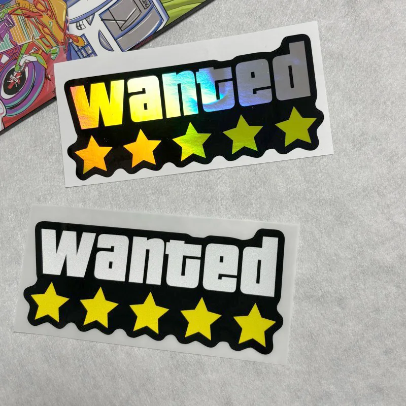 

Wanted Reflective sticker Motorcycle Decoration Decal Label Protective Mirror Film Suitable for GTS GTV GTA TIRGE RS SR GS PCX