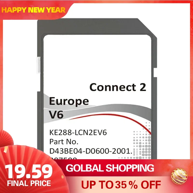 

Connect 2 V6 SD Card 2021 2022 Note Juke Leaf Micra E-NV200 Car Map UK EU for Nissan
