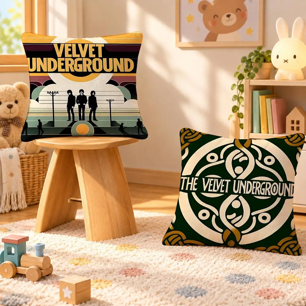 Band The Velvet Underground Rock Cushion Cover Personalized Decorative Living Room Home Sofa Bedroom Office Car Decor