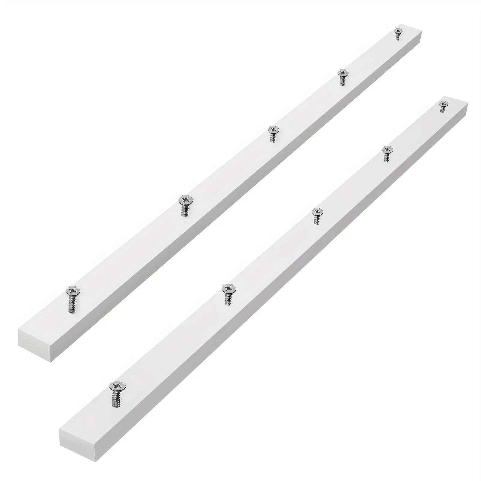 

2pcs Table Saw Crosscut Sled Miter Bars with Predrilled Screw Holes 3/4" x 3/8" x 17" for Precise Woodworking Cuts