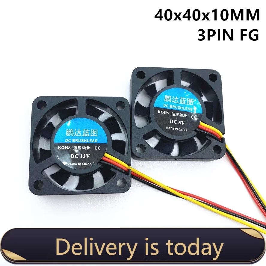 3D 프린터 냉각 선풍기, DC5V, 12V, 4010, 40mm 선풍기, 4cm, 40x40x10mm 선풍기, South and North Bridge Chip, 3 핀 FG