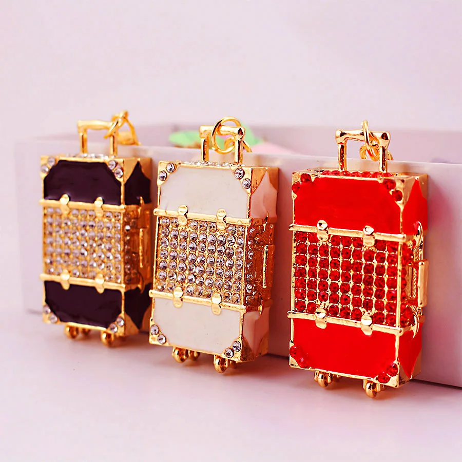 suitcase keychain Pendant Custom Travel Memorial Metal Gift Jewelry
