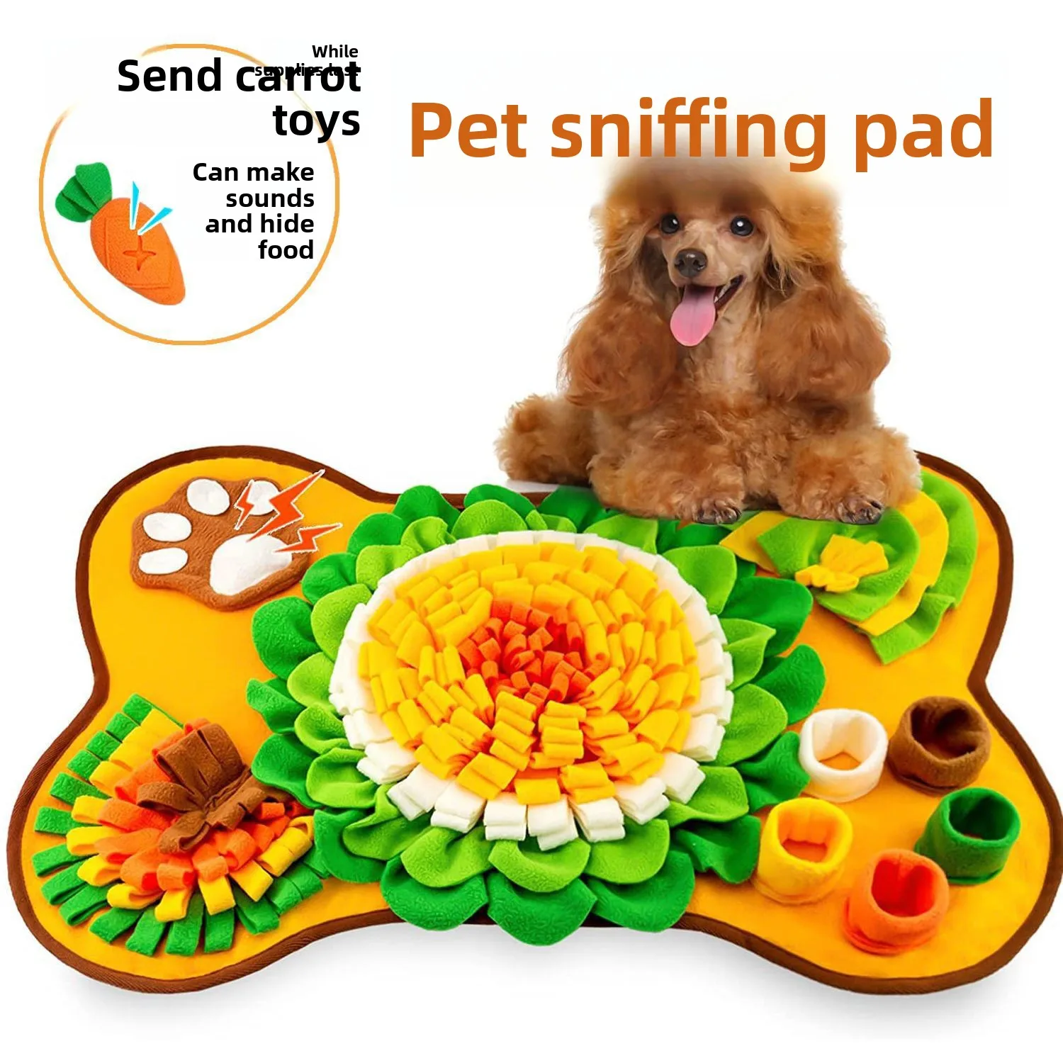

Pet Sniffing Pad Indoor Dog Walking Artifact Intellectual Pet Sniffing Pad Release Energy Treasure Hunting Blanket Slow Food Pad