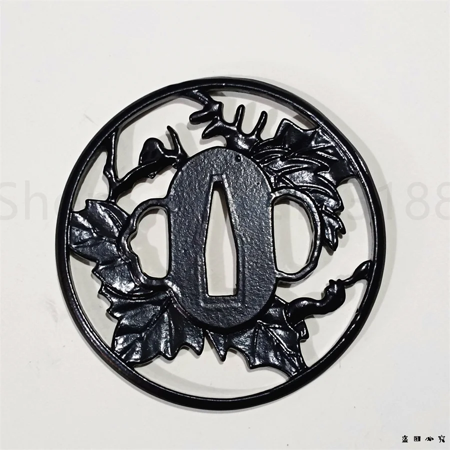 

High Quality Steel Iron Handguard Tsuba Guard For Japanese Japan Real Katana Samurai Sword Fittings Parts New Very Good