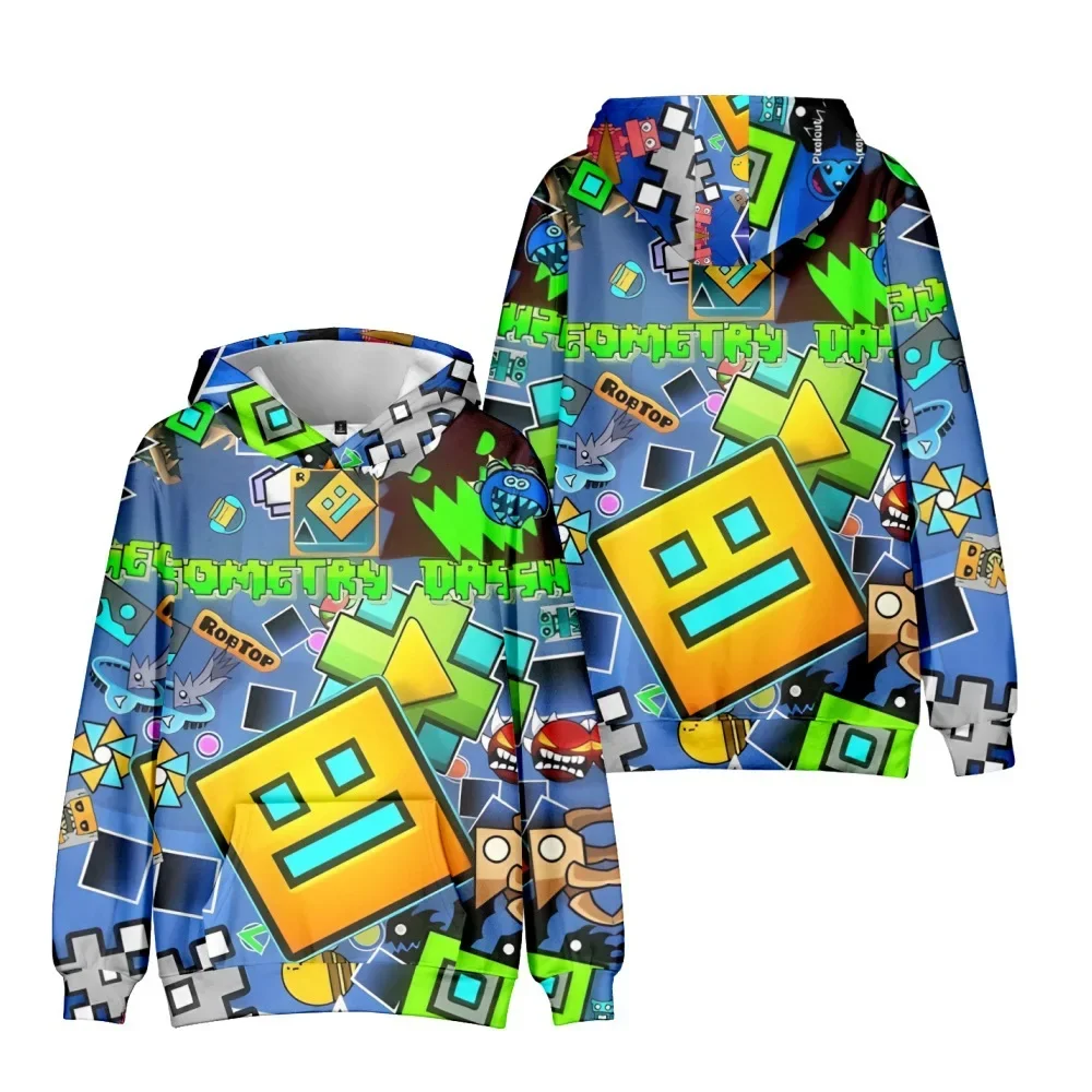 

Geometry Dash 3D Print Kids Hoodie for Boys Girls Graphic Sweatshirt Streetwear Hip Hop Pullover Hooded Jacket Children Clothes