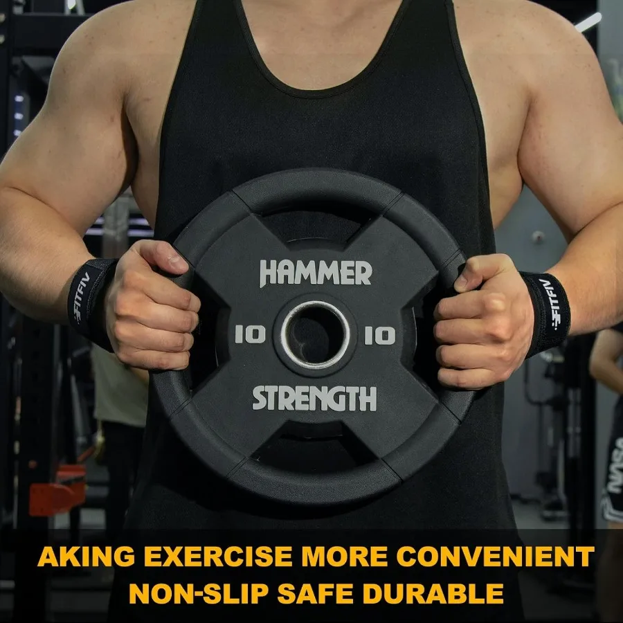 أشرطة رفع لرفع الأثقال وتدريبات قوة الصالة الرياضية مع وسادة معصم مبطنة من النيوبرين مثالية للرجال والنساء لتعزيز