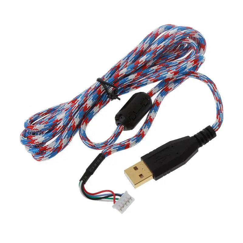 DIY Universal Umbrella Rope Mouse Cables Soft Durable Mouse Line Replacement Mouse Accessories Mouse Wire Wear-resistant