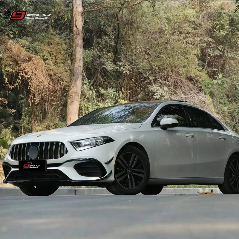 

2019-2024 Class W177 Sedan Bodykit Upgrade Wide A45s AMG Hood Grille Fenders Side Skirt Front Bumper For Normal Car New