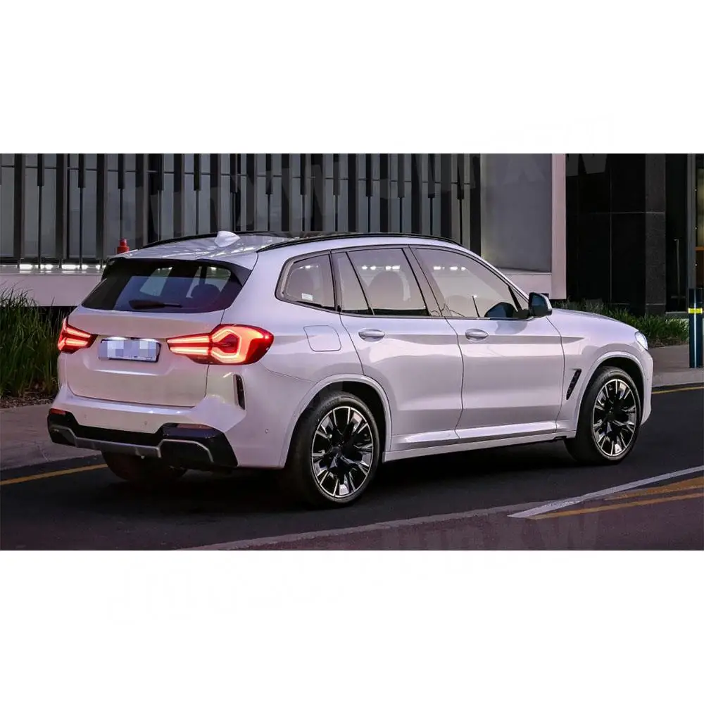 

2Pcs Real Carbon Fiber Rear Fender Vent Fin Gill Trim Cover For BMW iX3 G08i 2022 Car Body Kit Trim Strip FRP Black Accessories