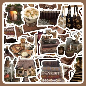 10/30/60pcs Ins Stijl Cartoon Bruine Stickers Leuke Decals Decoratie DIY Telefoon Notebook Fiets Koffer motorfiets Kids Sticker Speelgoed