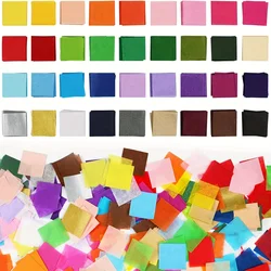 900 Pcs Tissue Paper Squares, 36 Assorted Colored Tissue Paper Rainbow Tissue Mosaic Tissue Paper for Art Craft DIY Scrapbooking