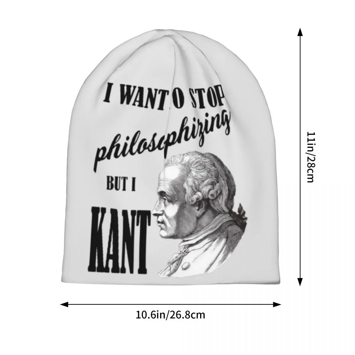 Winter Slouchy Beanie I Want To Stop Philosophizing But I Kant Merch Bonnet Hat Knit Hat Warm Men Women Humor Warm Caps