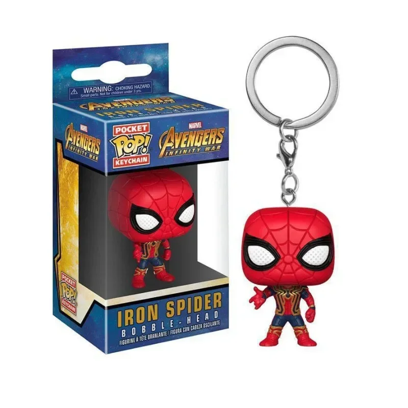 NEW FUNKO POP MARVELs Spider-Man Spider-GWEN GREEN GOBLIN ZOMBIE HUNTER SPIDEY Peter Parker Mysterio Keychain Vinyl Figure Toys