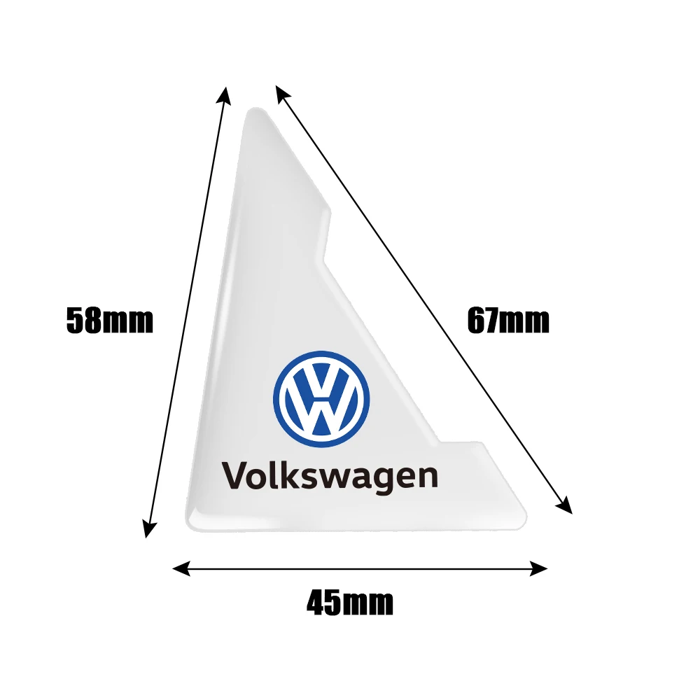 2/4 قطعة باب السيارة الشفاف ركن حامي غطاء واقي للحواف المضادة للتصادم خدش ل Volkswagen VW جولف بولو تيجوان باسات