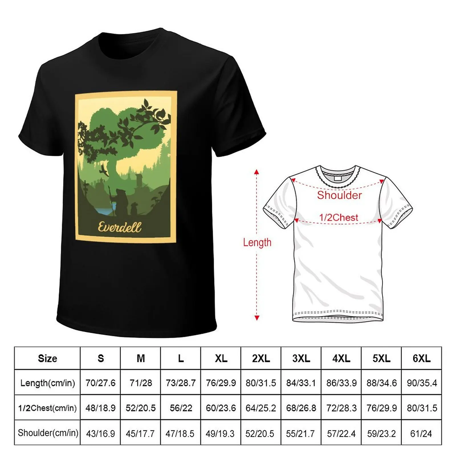 Everdell - Board Games - Minimalist Travel Poster Style - Board Game Art (Authorised) T-Shirt Funny t-shirts cotton t shirt men