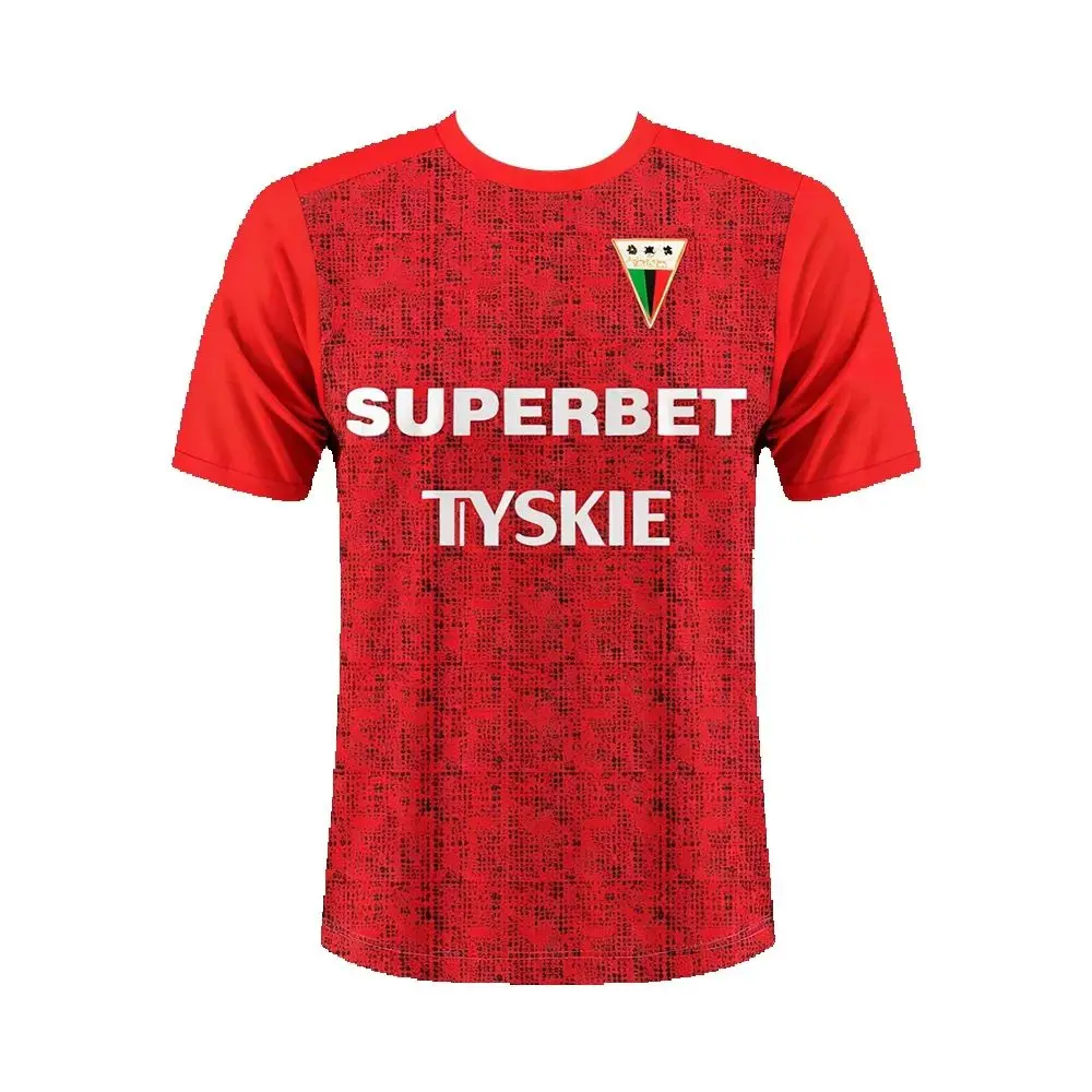 AliExpress NONE 2026 GKS Tychy Team Short Sleeved Baseball Shirt Polish League Fan Version Breathable Quick Drying Sports T-Shirt for Fans