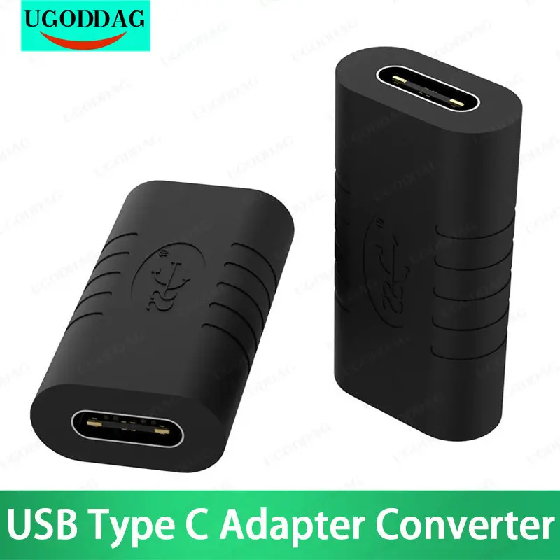 USB Type C Adapter Female to Female Converter Portable USB-C Charge Data Sync Adapter Type-C Extension Cable for Phone Tablet