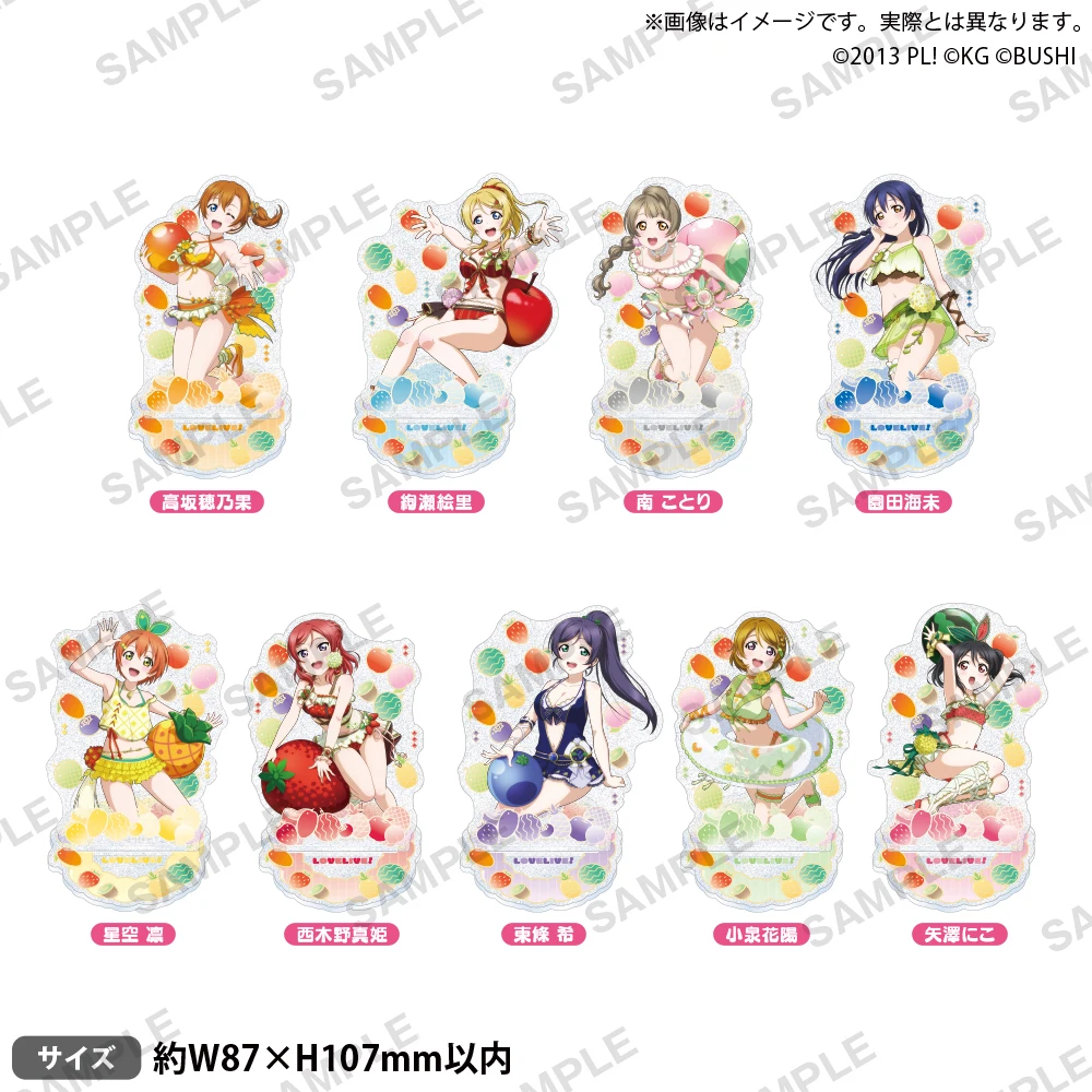 

Japan Bushiroad Goods Lovelive μ's Fruit Ver Flash Stands