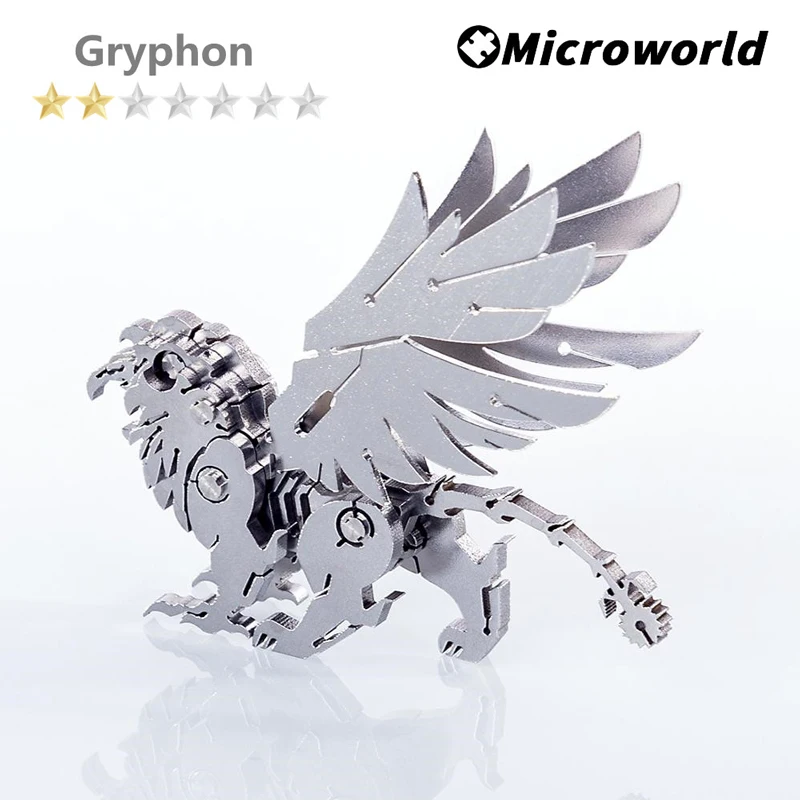 

3D Metal Animal Styling Puzzle Griffin Gryphon Model Kits DIY Assembled Jigsaw Detachable Toy Decoration Gift For Children Adult