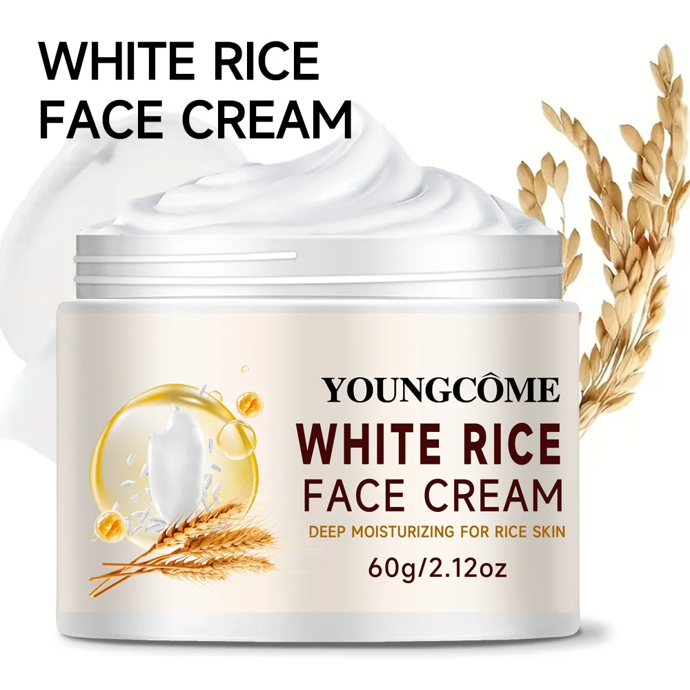 YOUNGCOME Rice washing water moisturizin g face cream, suitable for dry and rough skin, Improves the texture of skin