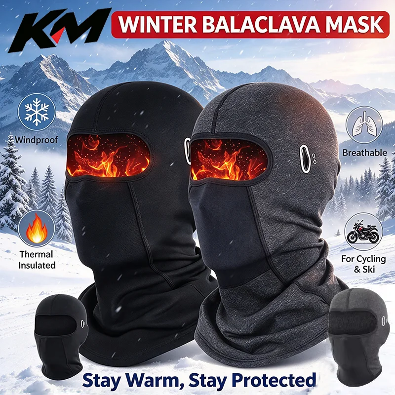 Thermal Winter Balaclava Cycling Full Face Mask Warm Outdoor Sports Motorcycle Ski Fishing Hunting Mask Fleece Scarf Cap Bandana
