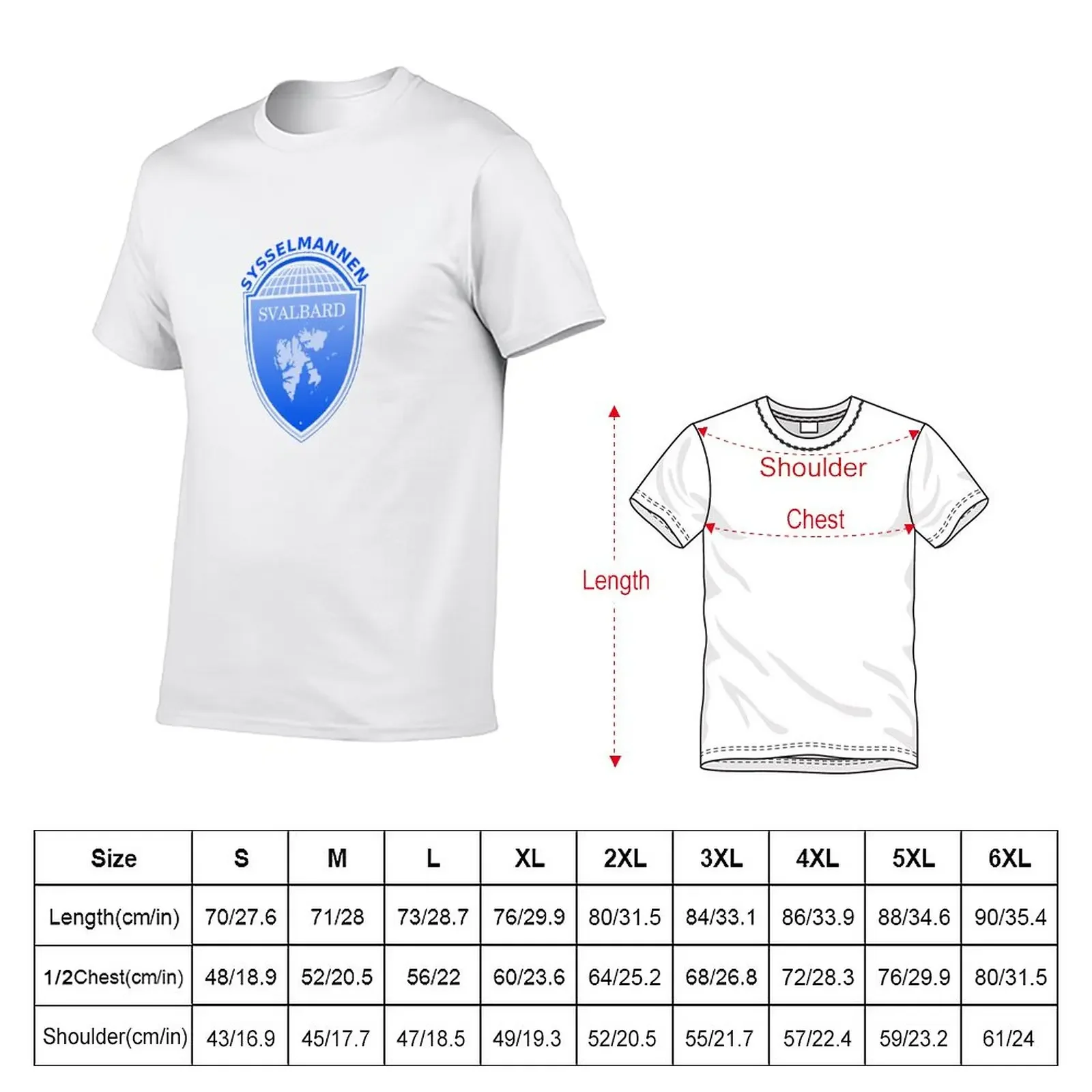 New Coat of Arms of Svalbard T-Shirt boys white t shirts Short t-shirt anime clothes plain white t shirts men