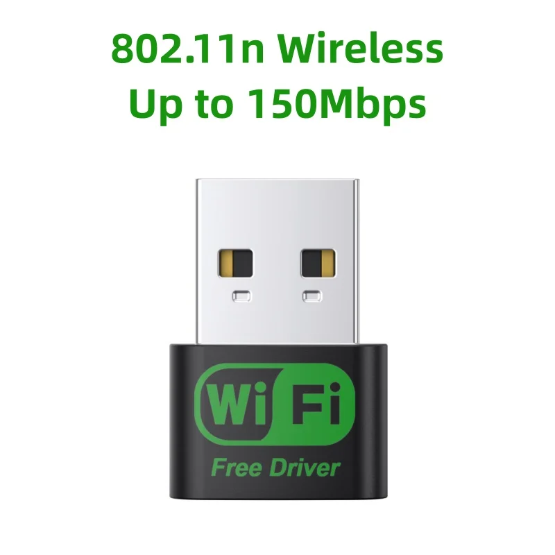 

150 Мбит/с 802.11n USB беспроводной адаптер Mini USB Wi-Fi сетевая карта для ПК настольный компьютер Бесплатный драйвер Wi-Fi приемник