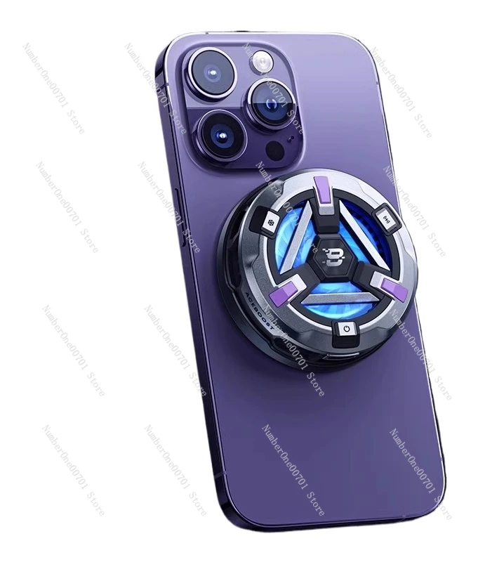 

Applicable to Apple magnetic mobile phone radiator game ultra-quiet semiconductor wireless charging cooling artifact